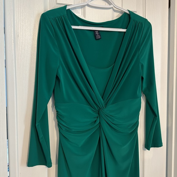 Green knit dress - Chaps - Picture 3 of 9
